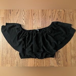 Black crop top